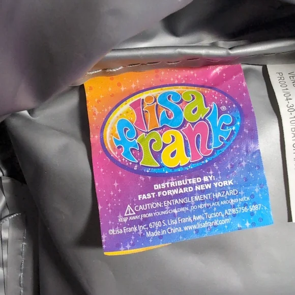 Lisa Frank Bubble Kittens Cats Soft Lunch Box Bag Lunchbox Pink Purple Zip - Picture 6 of 7